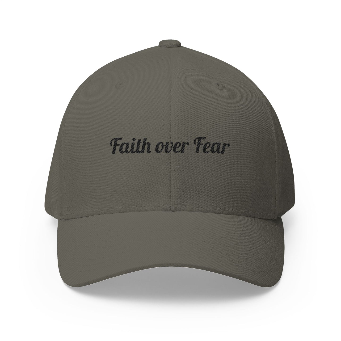 Faith Over Fear Embroidered Hat (Flex Fit-no opening in the back)