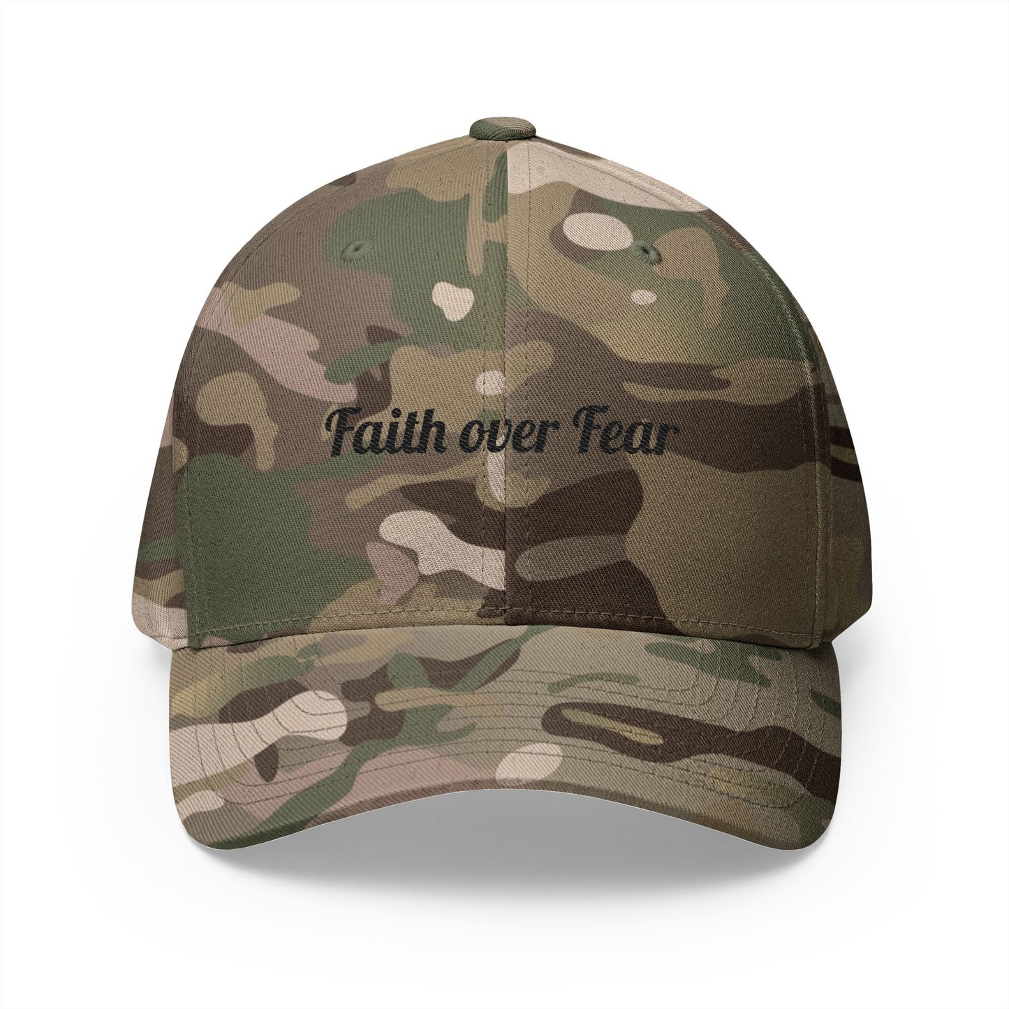 Faith Over Fear Embroidered Hat (Flex Fit-no opening in the back)
