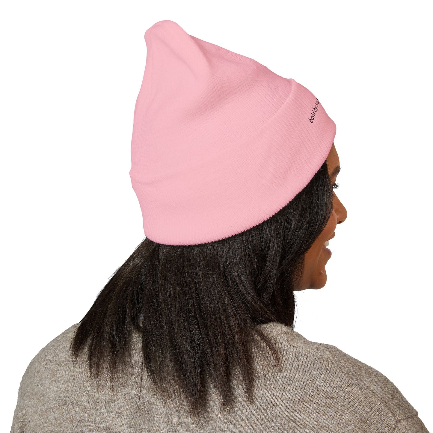 Bald by Battle, Fierce by Choice Embroidered Beannie