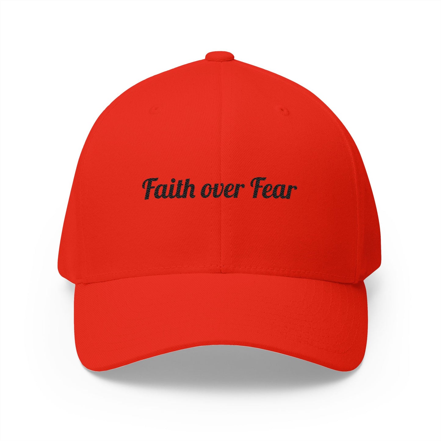 Faith Over Fear Embroidered Hat (Flex Fit-no opening in the back)