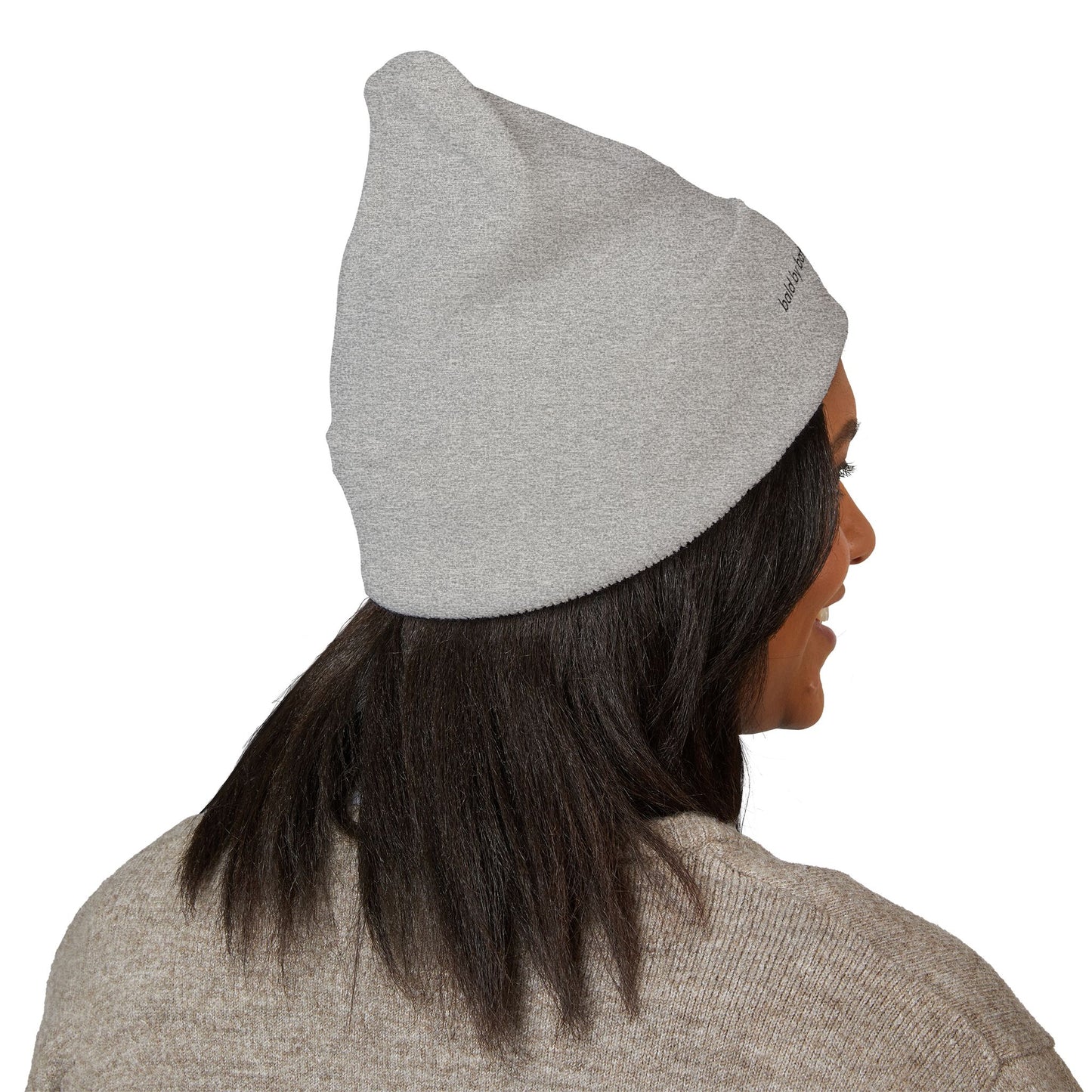 Bald by Battle, Fierce by Choice Embroidered Beannie