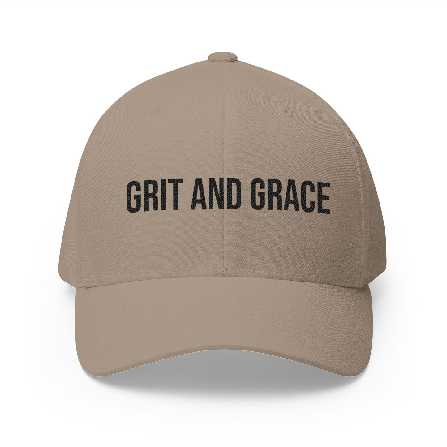 Grit and Grace Embroidered Hat (Flex Fit- no opening in the back)