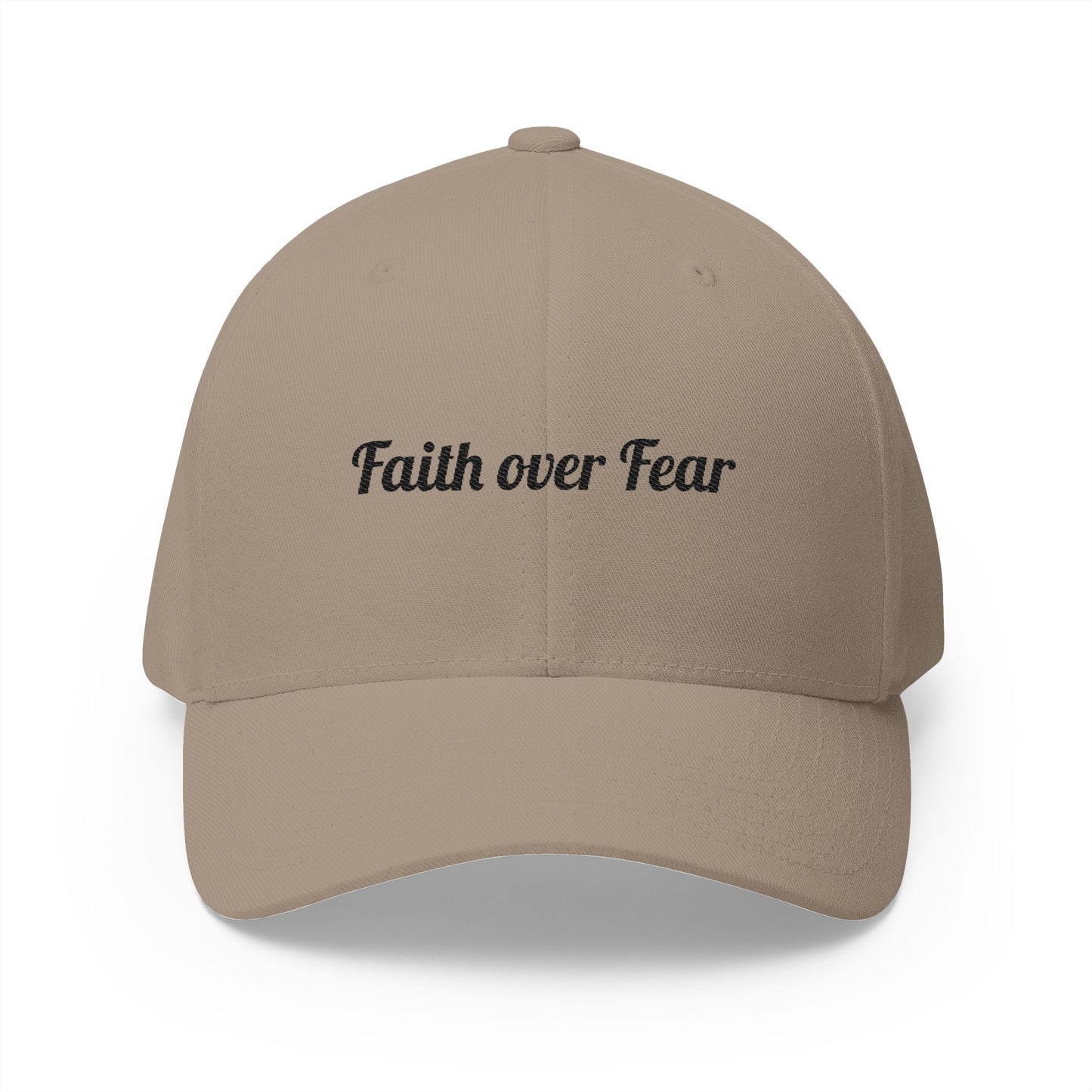 Faith Over Fear Embroidered Hat (Flex Fit-no opening in the back)