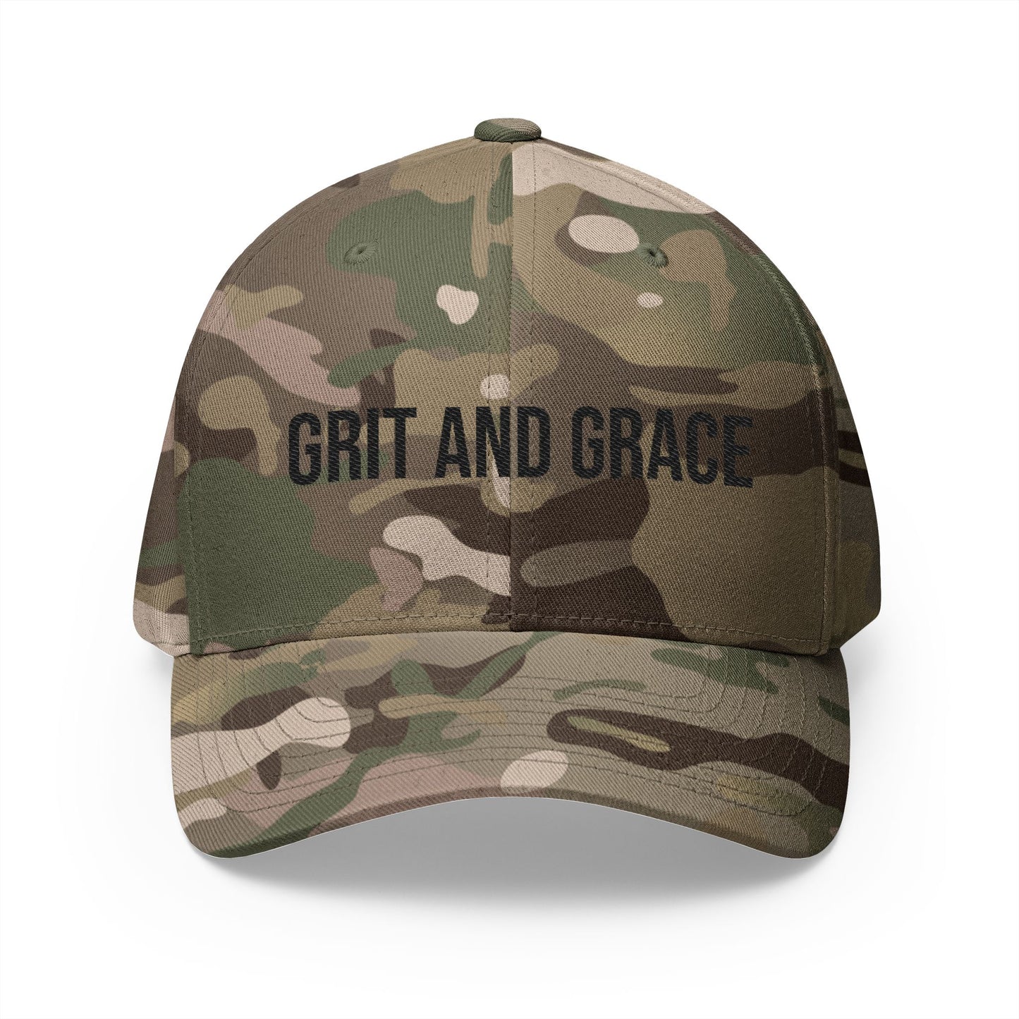Grit and Grace Embroidered Hat (Flex Fit- no opening in the back)
