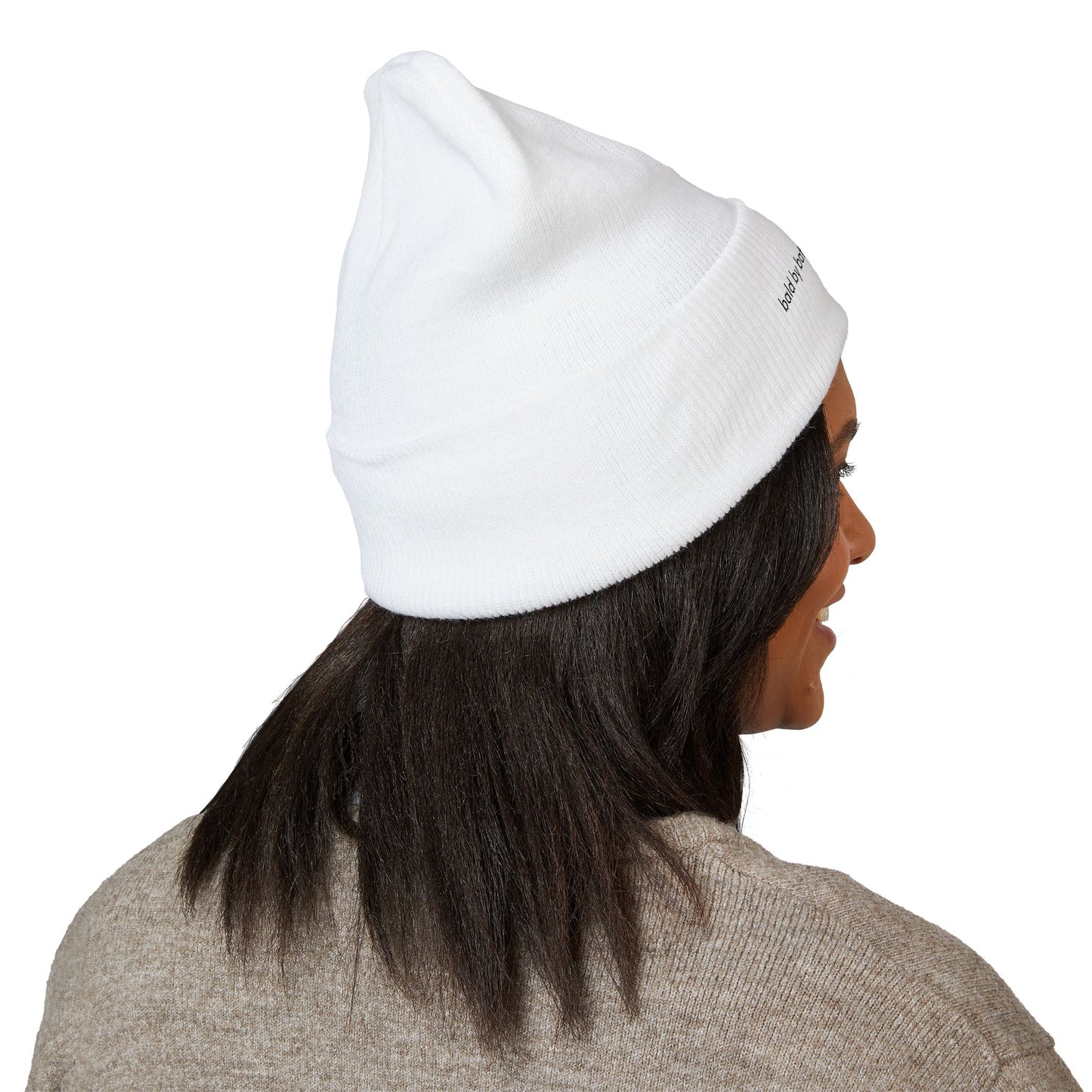 Bald by Battle, Fierce by Choice Embroidered Beannie