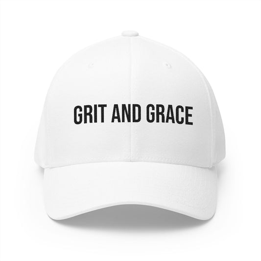 Grit and Grace Embroidered Hat (Flex Fit- no opening in the back)
