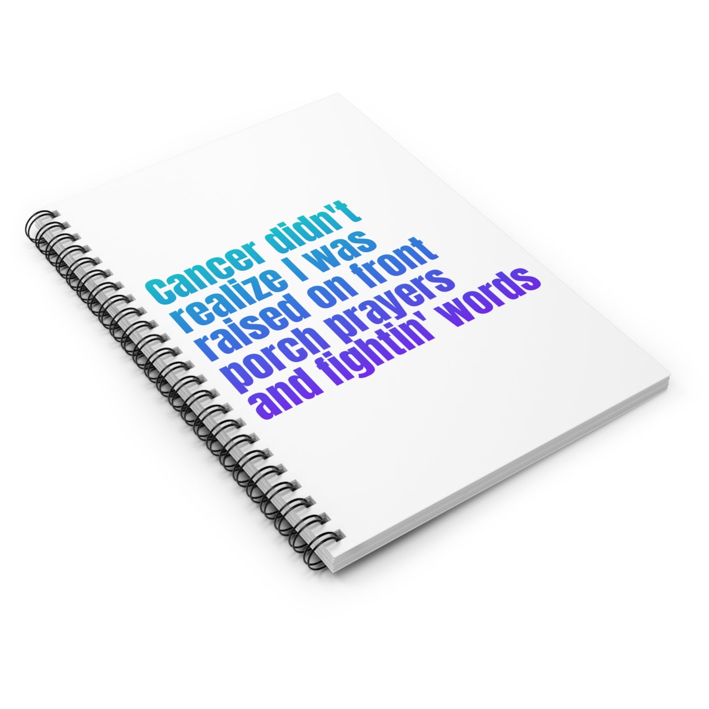 Front Porch Prayers & Fightin' Words Blank Notebook