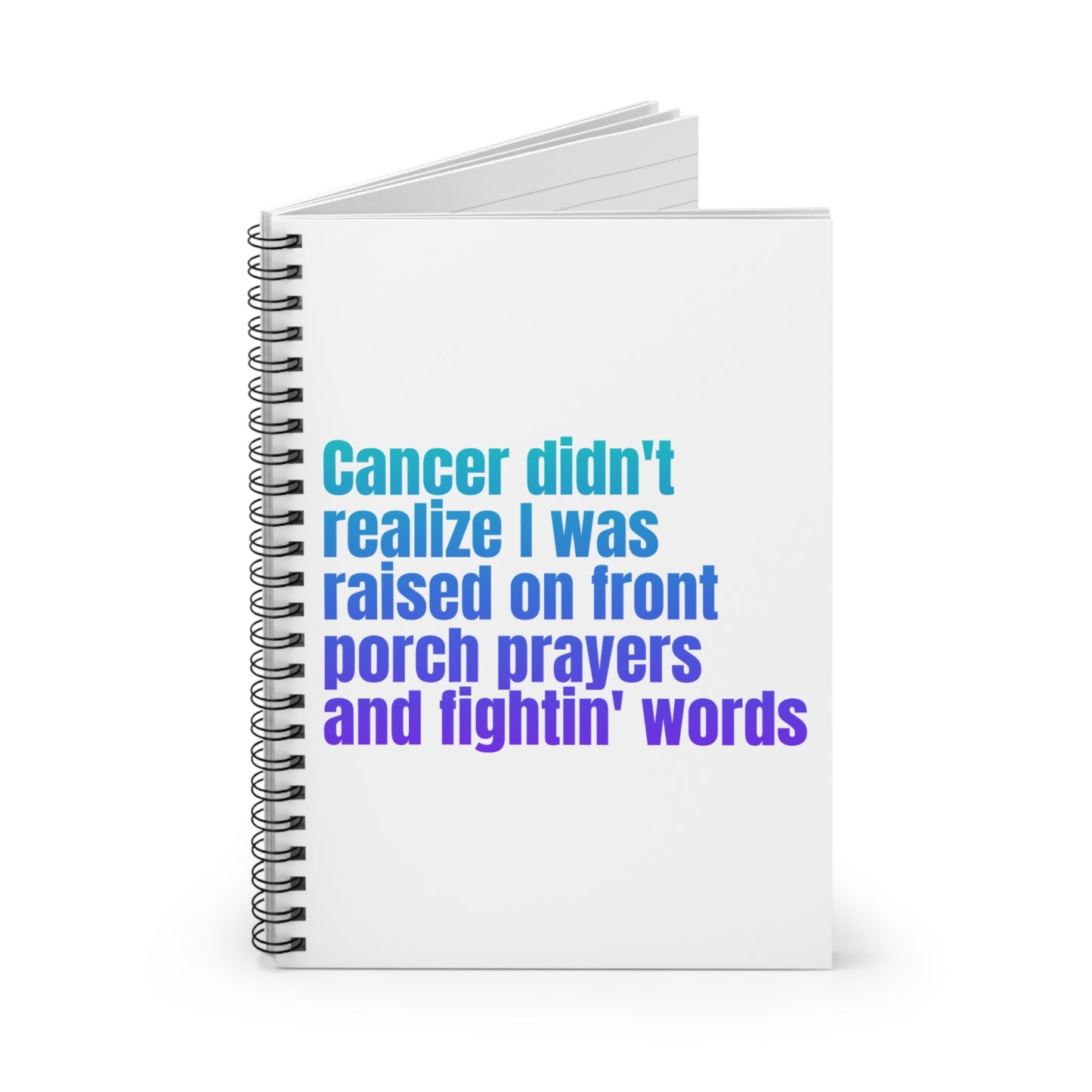 Front Porch Prayers & Fightin' Words Blank Notebook