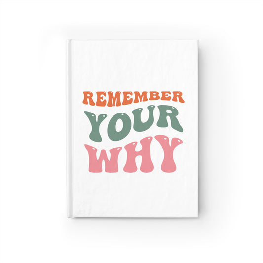 Remember Your Why Blank Notebook (Hardcover)